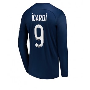 Paris Saint-Germain Mauro Icardi #9 Hemmatröja 2022-23 Långärmad